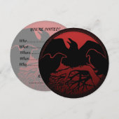 レイven インビテーション パーソナライズド ネイティブ アート カード (正面/裏面)