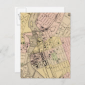 レウィストンの地図 ポストカード (正面/裏面)