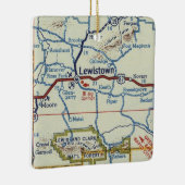 レウィズタウンモンタナヴィンテージの地図 セラミックオーナメント (右)