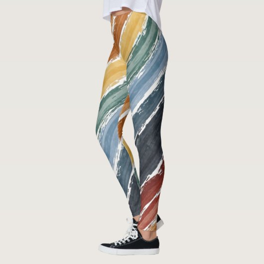 レウカラフルン絵を描ボーヴィンテージ レギンス (左)