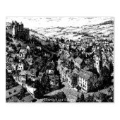 レウズ、イーストサセックスヴィンテージスケッチ ラバースタンプ (インプリント)