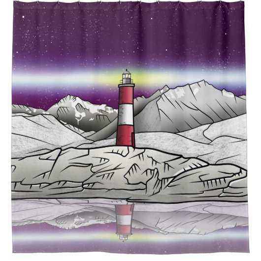 レエクライレウルスライトハウスアルゼンチン シャワーカーテン (正面)