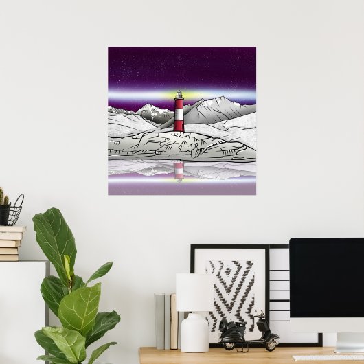 レエクライレウルスライトハウスアルゼンチン ポスター (ホームオフィス)