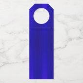 レエレガントガルゴールデン王室のブルー誕生日 ボトルネックタグ (裏面)