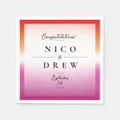 レエレガントズプライド結婚ズ スタンダードカクテルナプキン (正面)