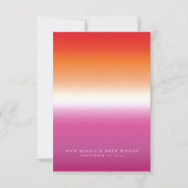 レエレガントズプライド結婚ズ 招待状 (裏面)