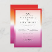 レエレガントズプライド結婚ズ 招待状 (正面/裏面)