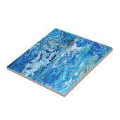 レエレガントースアゲート6 -海ブルー タイル (側面)