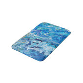 レエレガントースアゲート6 -海ブルー バスマット (アングル)