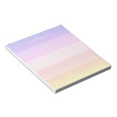 レエレガント名ストライプのメモ ノートパッド (アングル)