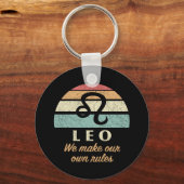 レオおもしろい〔占星術の〕十二宮図規則 キーホルダー (裏面)