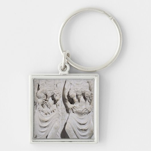 レオおよび牡羊座のシンボルや象徴 キーホルダー (正面)