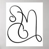 レオと山羊座美しく絡み合った〔占星術の〕十二宮図アート ポスター (正面)