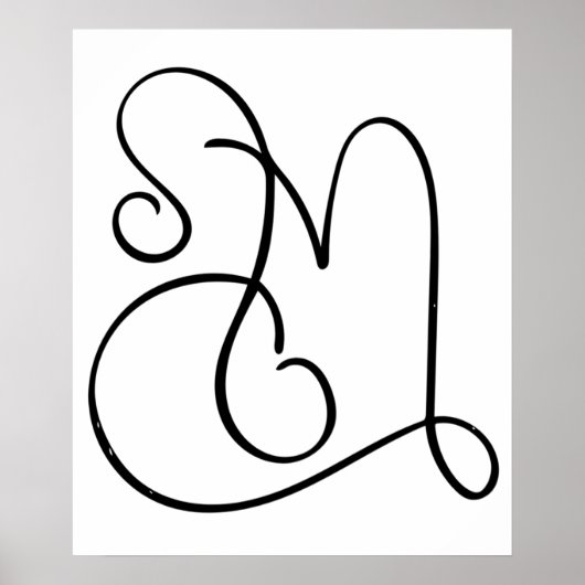 レオと山羊座美しく絡み合った〔占星術の〕十二宮図アート ポスター (正面)