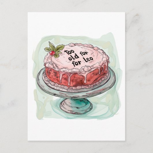 レオにはもう年齢的に無理 - 25歳の誕生日 ポストカード (正面)