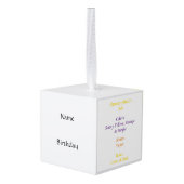 レオのオーナメント キューブオーナメント (裏面アングル)