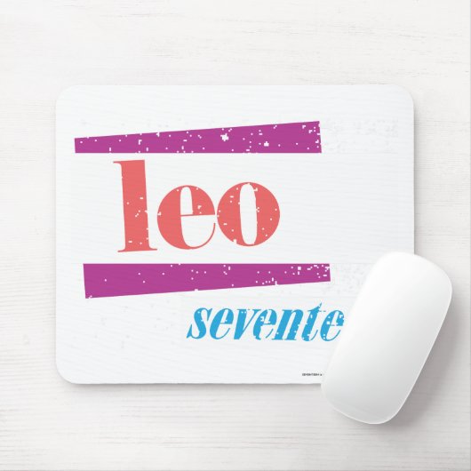レオのピンク マウスパッド (マウス)