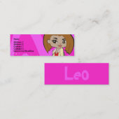 レオのプロフィールカード スキニー名刺 (正面/裏面)
