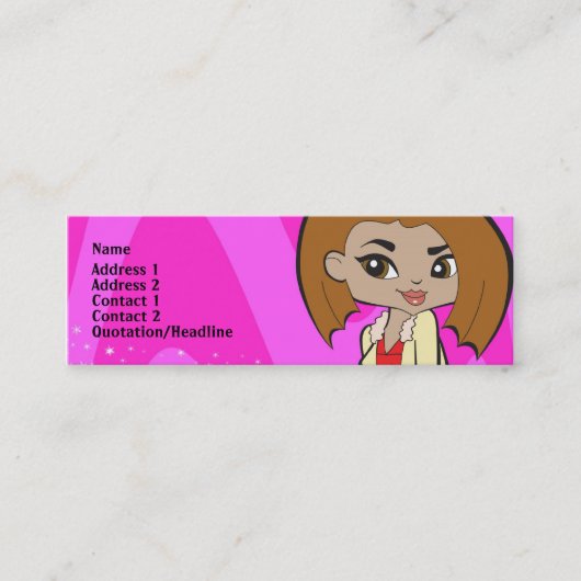 レオのプロフィールカード スキニー名刺 (正面)