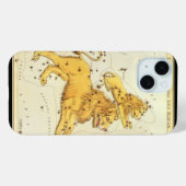 レオのライオン ヴィンテージ星座 ウラニアの鏡 Case-Mate iPhoneケース (裏面 (横))