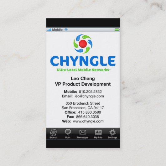 レオの名刺 名刺 (正面)