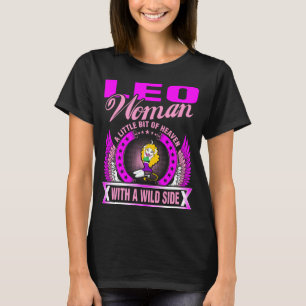レオの女性野生の側面が付いているほんの僅か天国 Tシャツ
