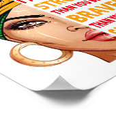 レオの女王よルおもしろいの誕生日プレゼント ポスター (角)