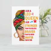 レオの女王 私は強い面白い誕生日プレゼント 招待状 (スタンド正面)