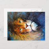 レオの星のライオン ポストカード (正面/裏面)