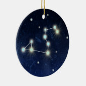 レオの星座|の青いカスタム|の名前 セラミックオーナメント (右)