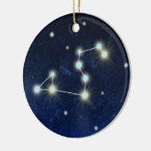 レオの星座|の青いカスタム|の名前 セラミックオーナメント (左)