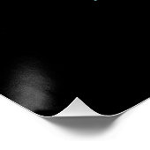 レオの星座 - 黒地にテラコッタカラーのヴィンテージライオン ポスター (コーナー)