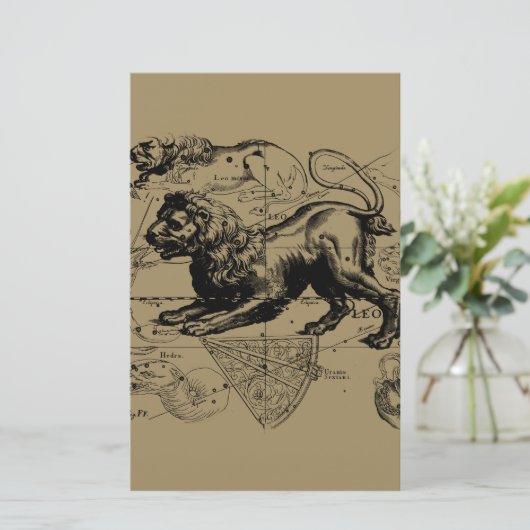 レオの星座Hevelius 7月1690日23日威厳があるな22日 便箋 (スタンド正面)