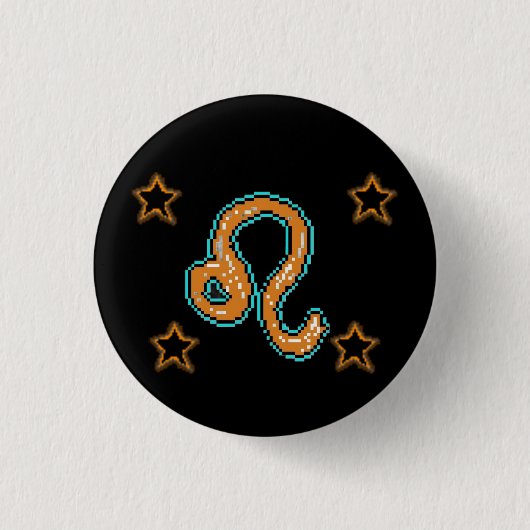 レオの星 缶バッジ (正面)