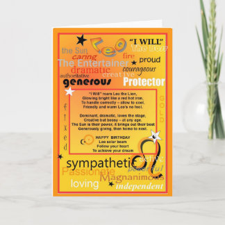 レオの誕生日 カード