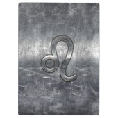 レオの銀製の(占星術の)十二宮図はグランジで動揺してなスタイルに署名します クリップボード (裏面)