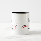 レオの(占星術の)十二宮図の占星術のマグ ツートーンマグカップ (中央)