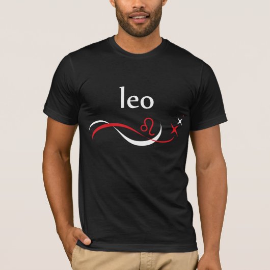 レオの(占星術の)十二宮図の占星術のTシャツ Tシャツ (正面)