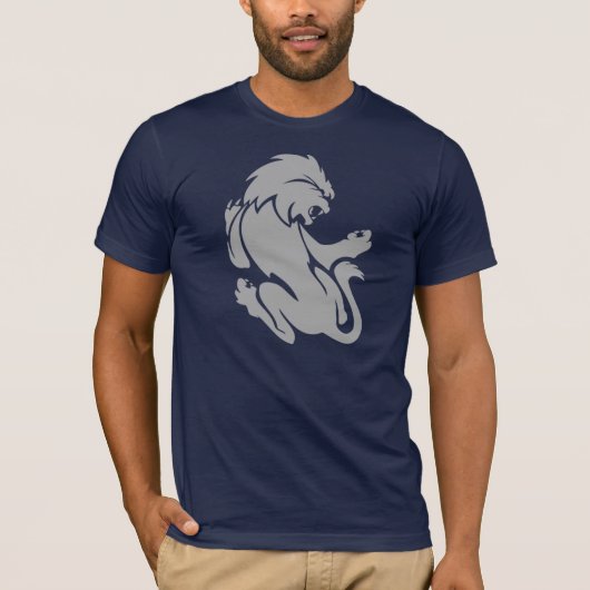 レオの(占星術の)十二宮図の印-ライオン Tシャツ (正面)