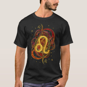 レオの(占星術の)十二宮図の火の要素 Tシャツ