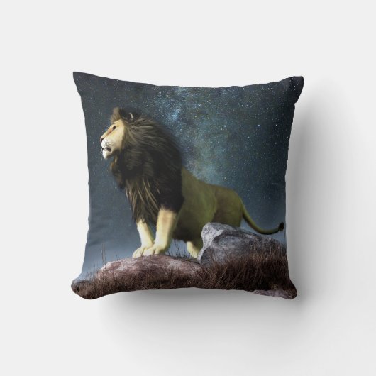 レオの(占星術の)十二宮図の記号 クッション (正面)