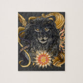 レオの(占星術の)十二宮図 ジグソーパズル (縦)