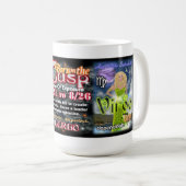 レオの《星座》乙女座の先端、大きい15のOzの占星術のマグ コーヒーマグカップ (正面右)