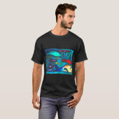 レオは流れに逆らって泳ぐ!レオ、ガンバレ! Tシャツ (正面フル)