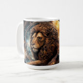 レオをテーマにした栄養価 コーヒーマグカップ (正面左)