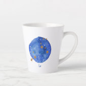 レオウォーターカラースカイコンステレーション〔占星術の〕十二宮図 カフェラテマグ (右)