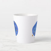 レオウォーターカラースカイコンステレーション〔占星術の〕十二宮図 カフェラテマグ (正面)