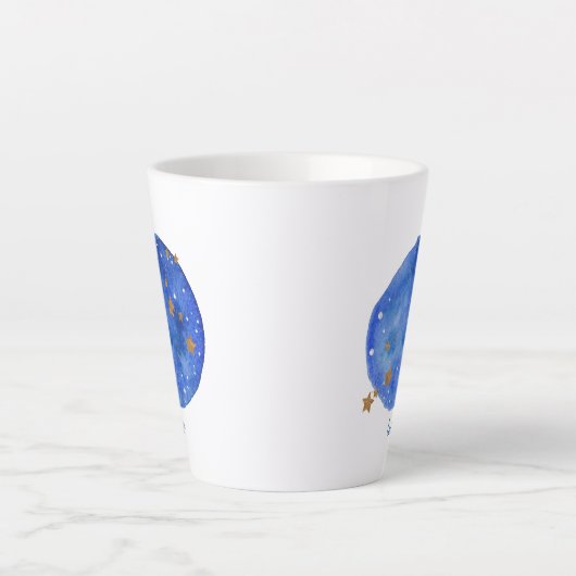 レオウォーターカラースカイコンステレーション〔占星術の〕十二宮図 カフェラテマグ (正面)