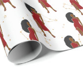 レオウーマン〔占星術の〕十二宮図 ラッピングペーパー (ロールコーナー)