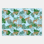 レオエキゾチックなジャングル ラッピングペーパーシート (正面3)